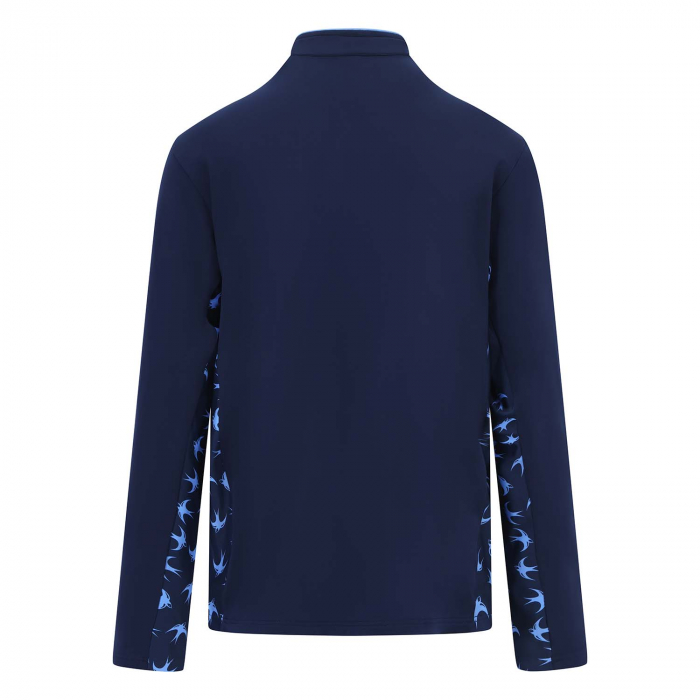 HYBRID QTR ZIP NAVY