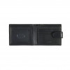 BLACK LEATHER WALLET WITH ZIP