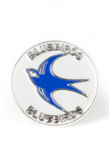 BLUEBIRDS ROUND COLOUR PIN BADGE