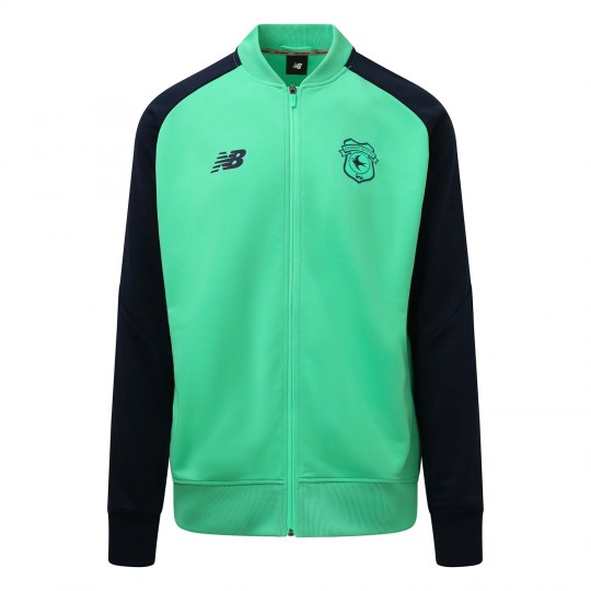 23 NB GREEN/NAVY FULLZIP KNITTED JACKET