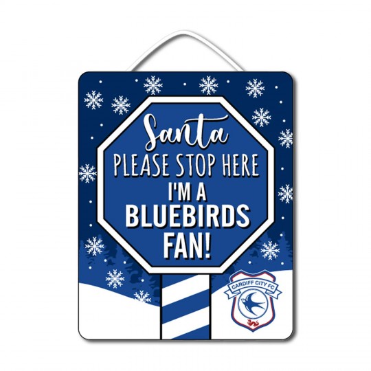 SANTA STOP HERE  WOODEN SIGN