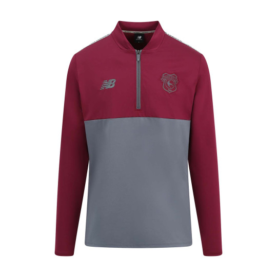 24 NB YOUTH RASPBERRY QUARTER ZIP SWEATSHIRT