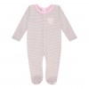 PINK STRIPED SLEEPSUIT