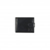 BLACK LEATHER WALLET WITH ZIP