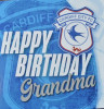 FB12 HAPPY BIRTHDAY CREST GRANDMA