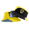 YELLOW RETRO REVERSIBLE BUCKET HAT