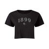 Womens Black Crop Tee