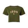 Womens Khaki Crop Tee