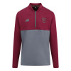 24 NB RASPBERRY QUARTER ZIP SWEATSHIRT
