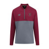 24 NB YOUTH RASPBERRY QUARTER ZIP SWEATSHIRT