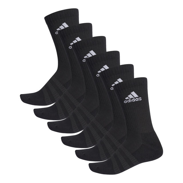 ADIDAS 6PK SOCK BLACK