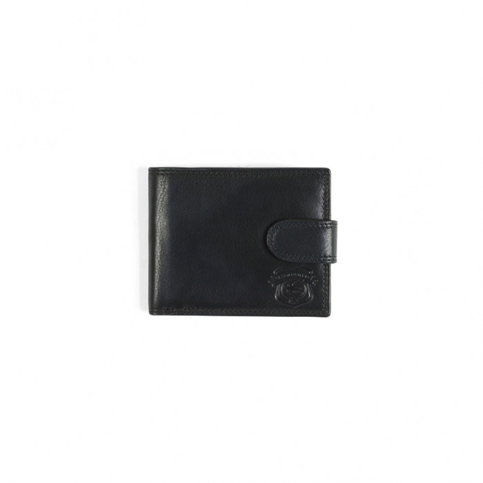 BLACK LEATHER WALLET WITH ZIP BLACK LEATHER WALLET WITH ZIP