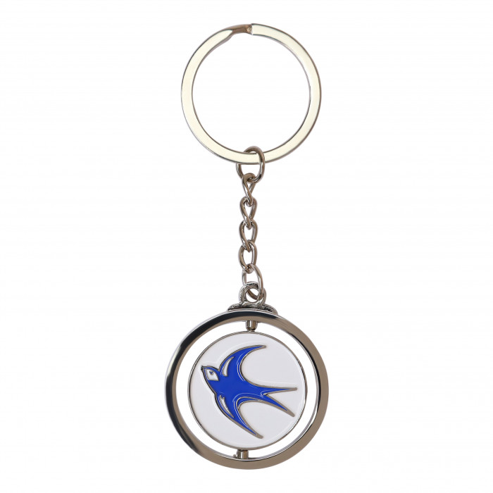 BLUEBIRD SPINNER KEYRING