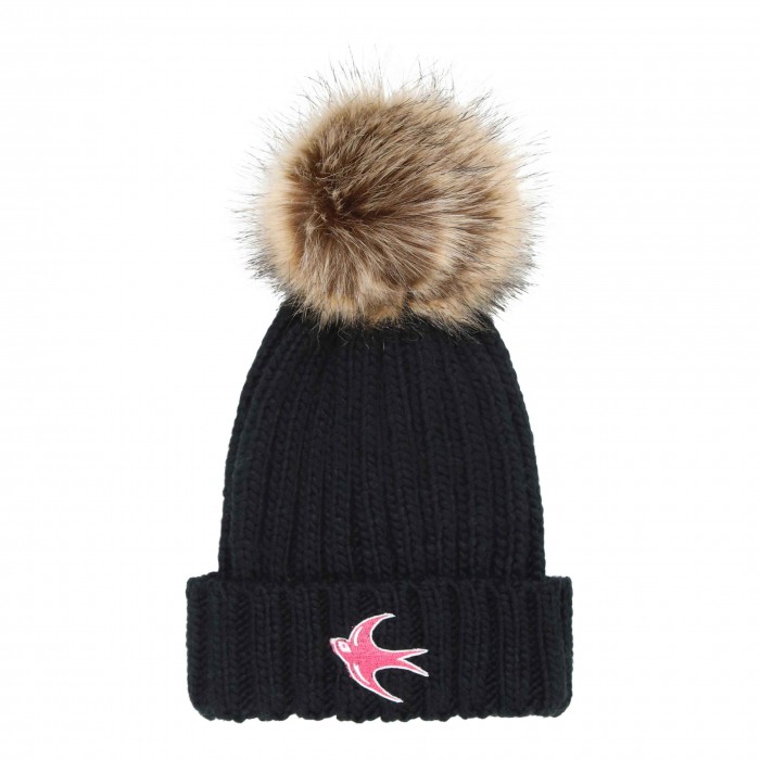 SHIMMER POM POM BOBBLE HAT