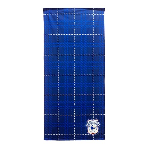 NAVY TARTAN FLEECE BLANKET