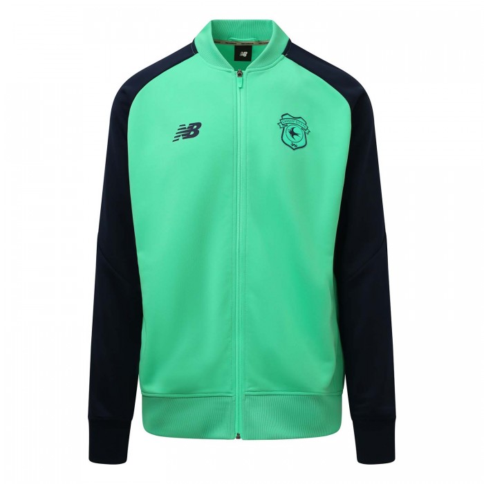 23 NB GREEN/NAVY FULLZIP KNITTED JACKET