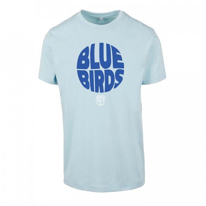 Bluebirds Round Tee Ocean Blue