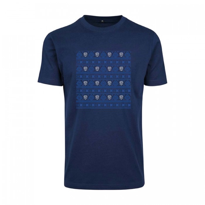 Christmas Pattern Tee Navy