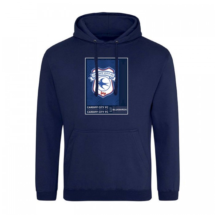 Warped Geo 1 Hoodie Navy