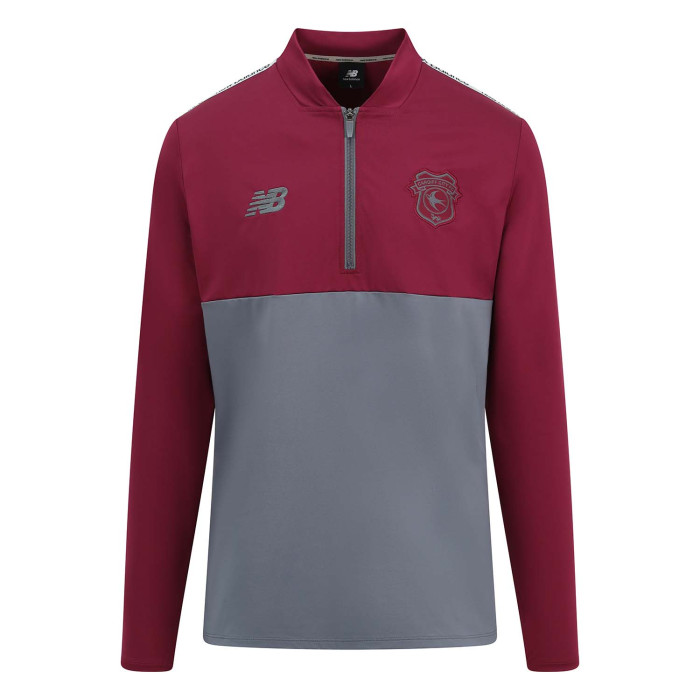 24 NB RASPBERRY QUARTER ZIP SWEATSHIRT