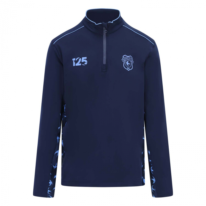 HYBRID QTR ZIP NAVY