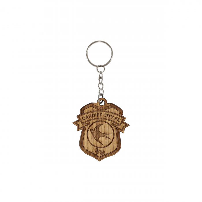 CLUB CREST WOODEN KEYRING