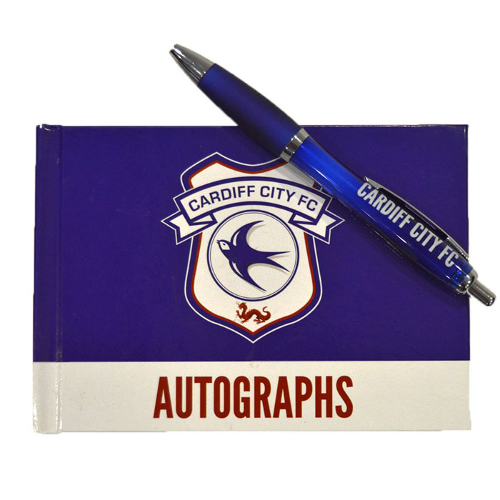 AUTOGRAPH HARD BOOK AND PEN
